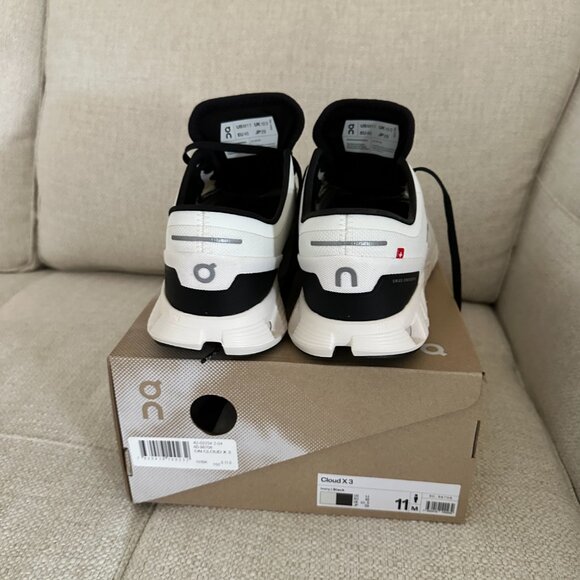 Men’s Cloud X 3 Ivory/Black Training Shoe - Picture 3 of 7